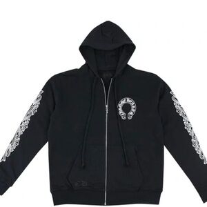Chrome Hearts Horseshoe Floral Zip-up